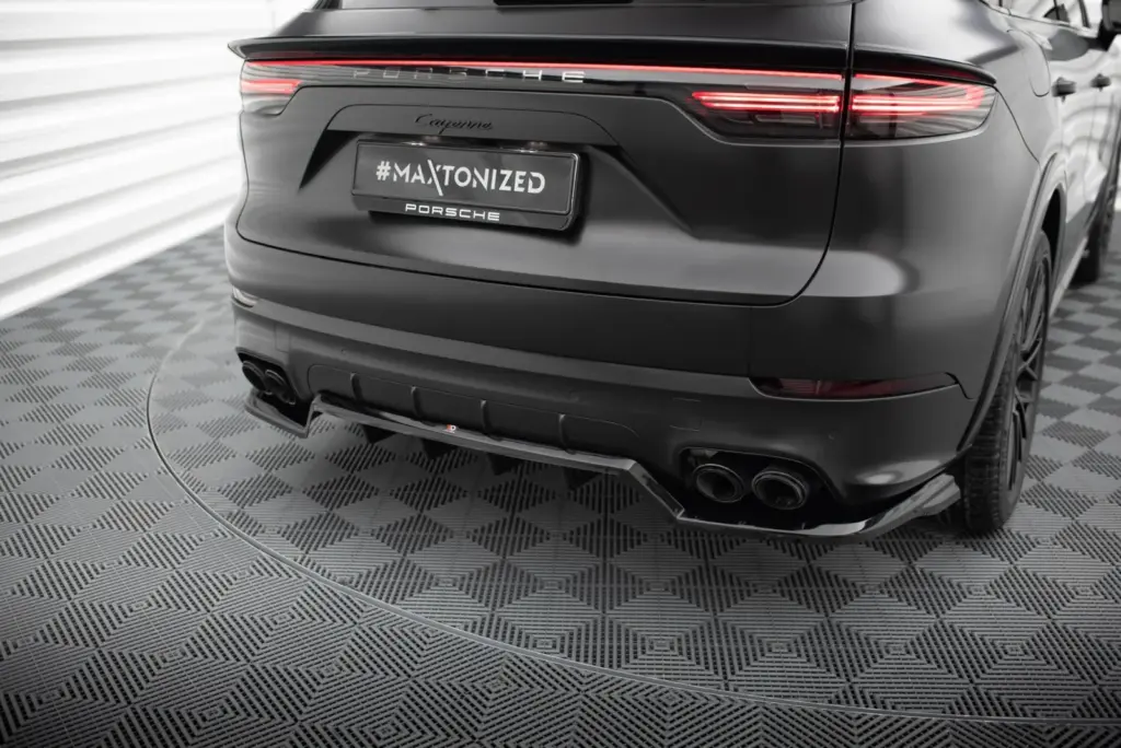 Rear Splitter (With Diffuser) compatible with Porsche Cayenne Sport Design Mk3