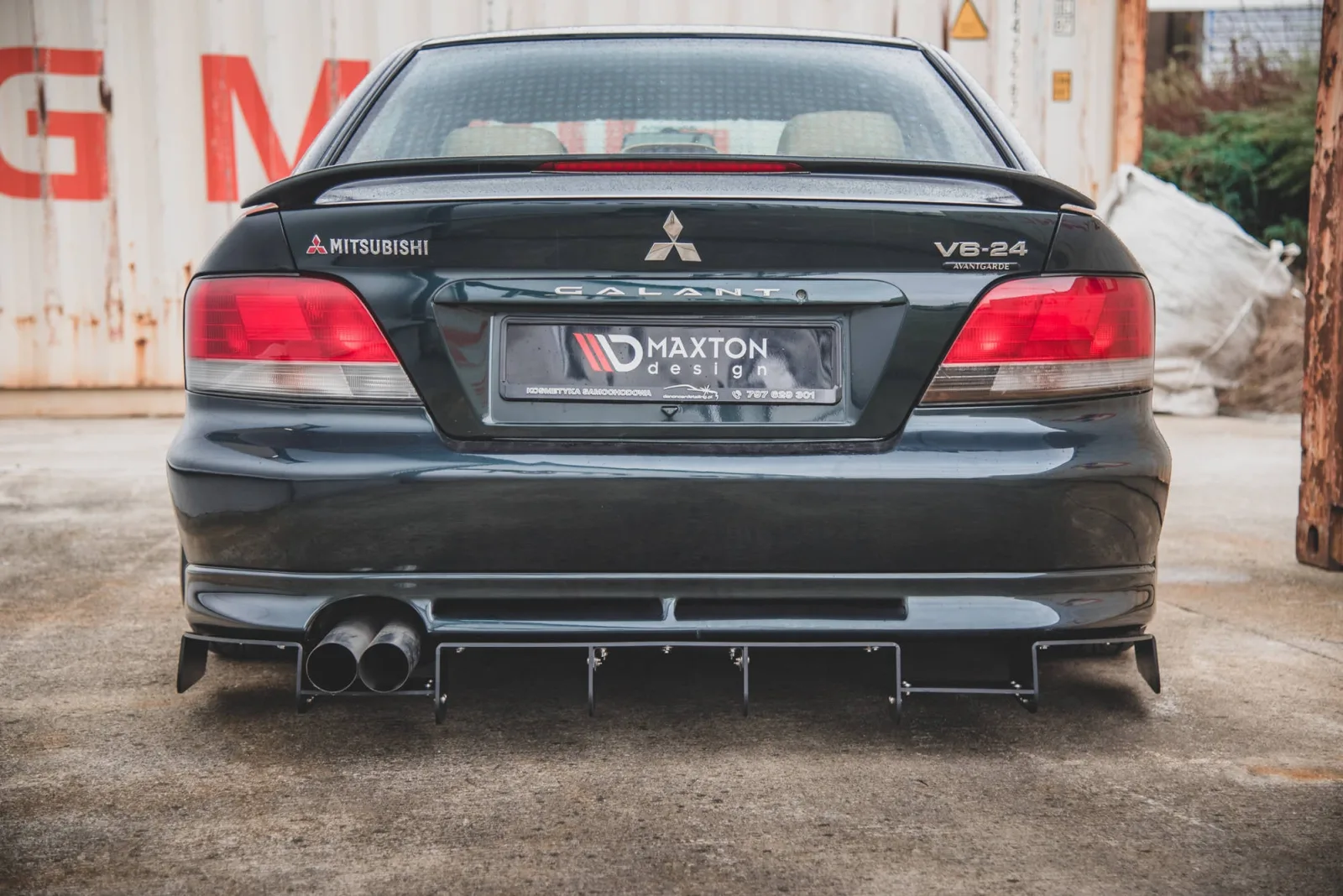 Rear Diffuser Racing compatible with Mitsubishi Galant Avance Mk8