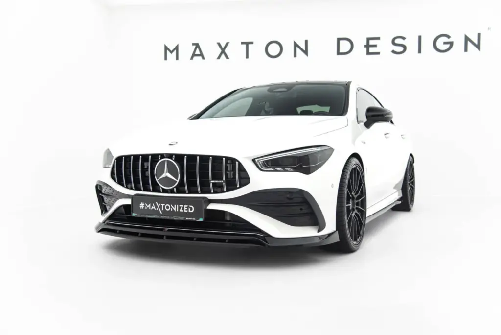 Front Splitter compatible with Mercedes-AMG CLA 35 Coupe / Shooting Brake C118 Facelift / X118 Facelift