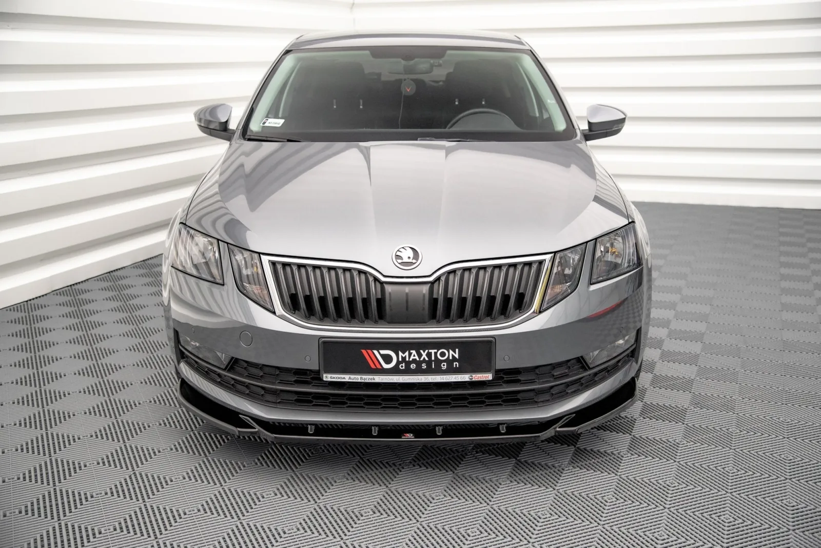 Front Splitter V.2 compatible with Skoda Octavia Mk3 Facelift
