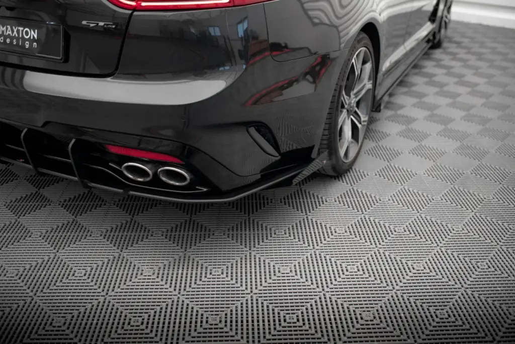 Rear Side Splitters Street Pro + Flaps compatible with Kia Stinger GT / GT-Line Mk1