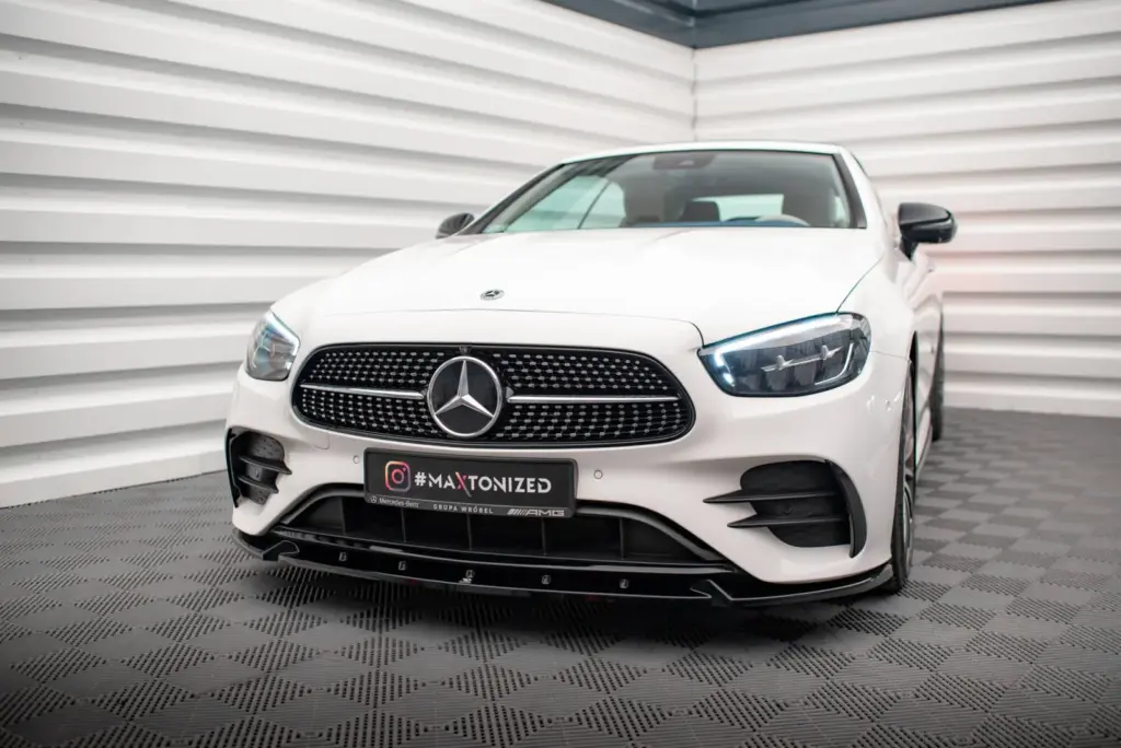 Front Splitter V.2 compatible with Mercedes-Benz E-Class W213 Coupe Facelift (C238 Facelift) / Cabriolet (A238 Facelift) AMG-Line / 53 AMG