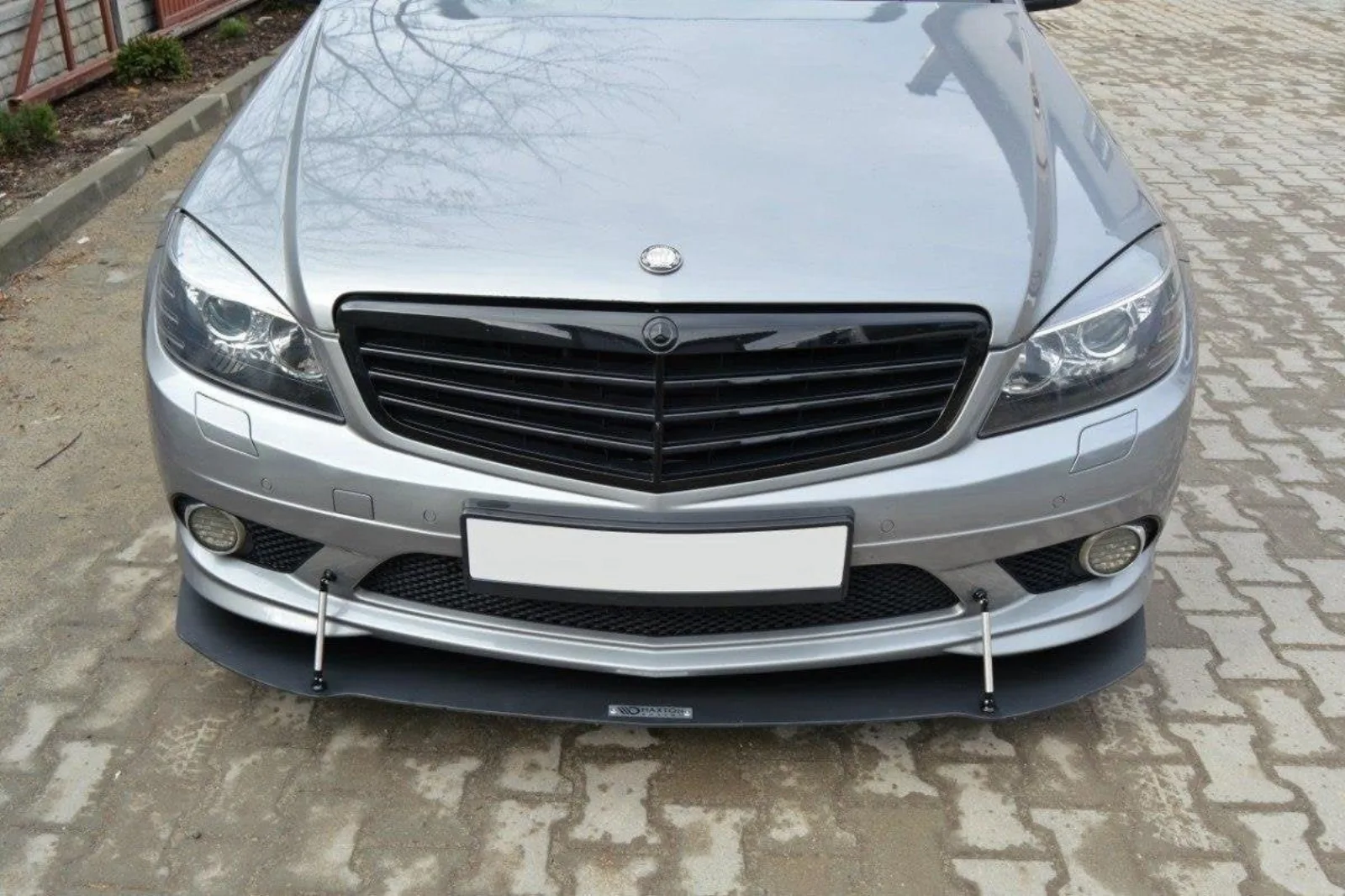Front Splitter Racing compatible with Mercedes-Benz C Sedan / Estate AMG-Line W204 / S204