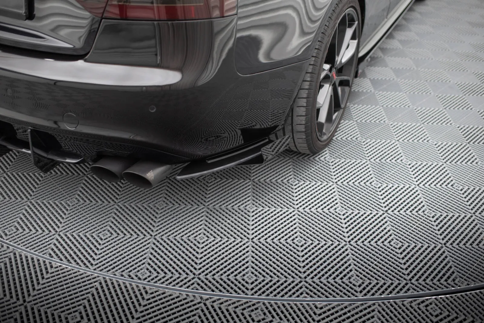Rear Side Splitters Street Pro + Flaps compatible with Audi S5 / A5 S-Line Coupe / Cabriolet 8T