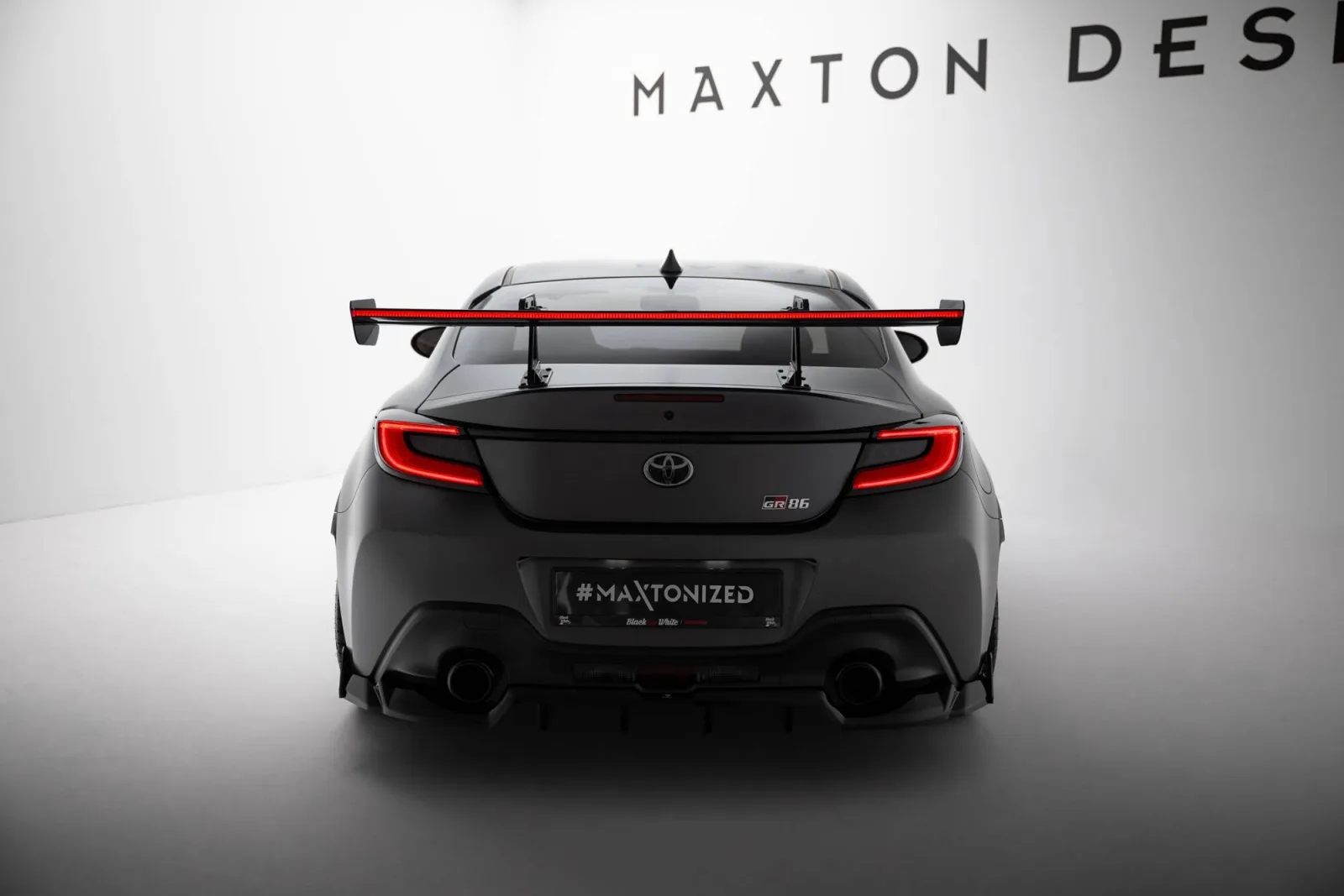Carbon Spoiler With Top Mounts + LED compatible with Toyota GR86 / Subaru BRZ Mk2