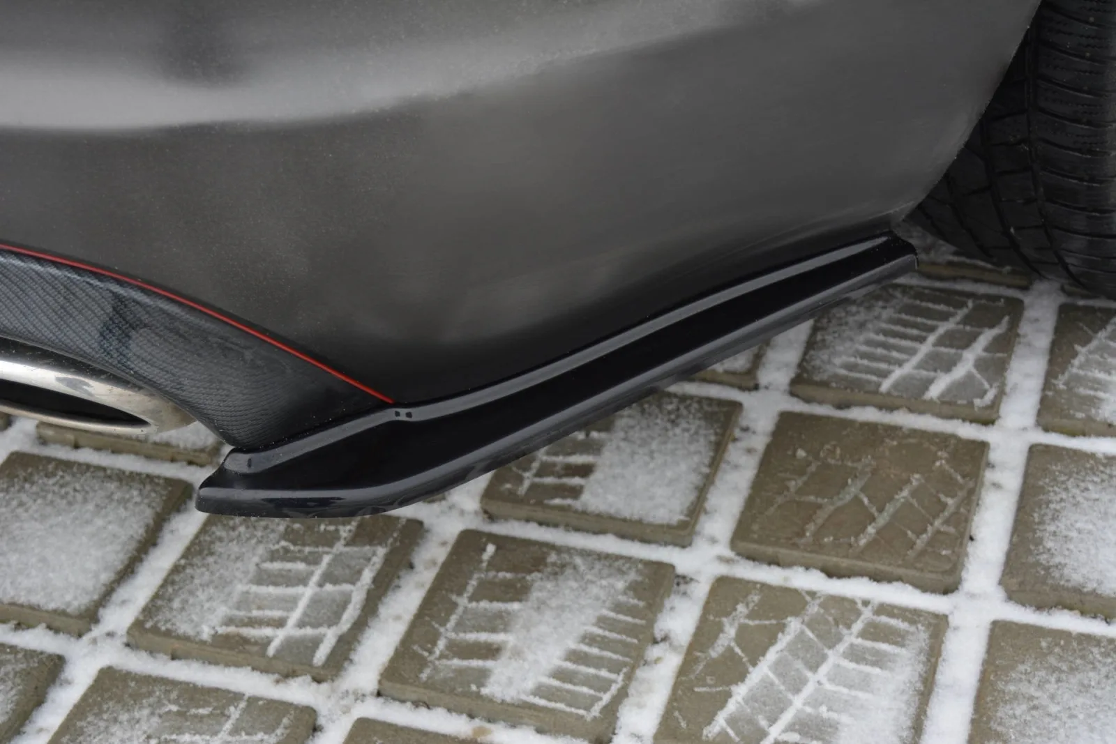 Rear Side Splitters compatible with JAGUAR XF (X250) MK1 SPORTBRAKE S-PACK