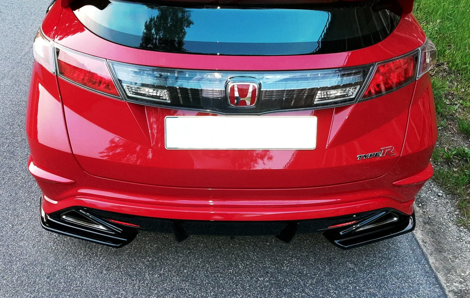 Rear Side Splitters compatible with HONDA CIVIC VIII TYPE-R GP