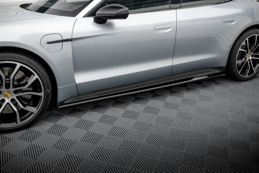 Side Skirts Diffusers compatible with Porsche Taycan Sport Design / Taycan 4 Sport Design / Taycan 4S Design / Taycan GTS Sport Design Mk1