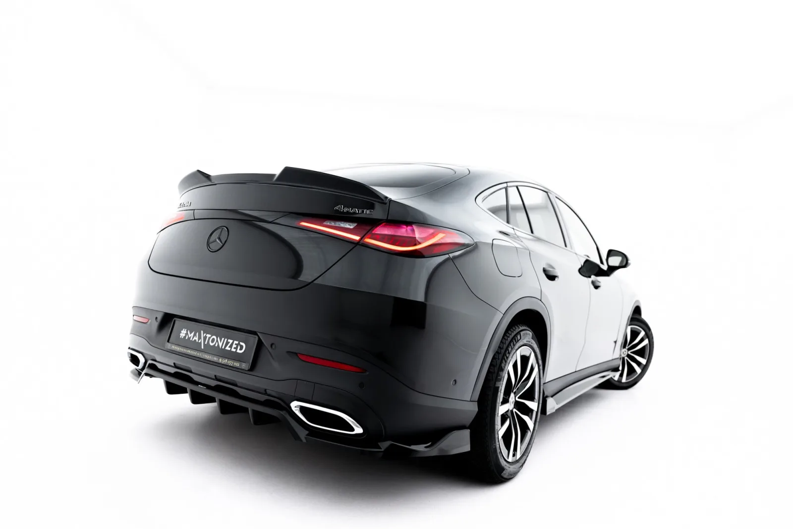 Rear Splitter (With Diffuser) compatible with Mercedes-Benz GLC Coupe C254