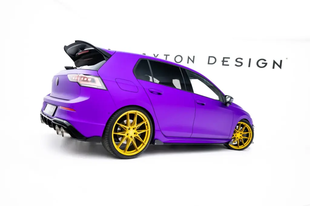 Side Skirts Diffusers Street Pro + Flaps compatible with Volkswagen Golf R Hatchback Mk8 / Mk8 Facelift