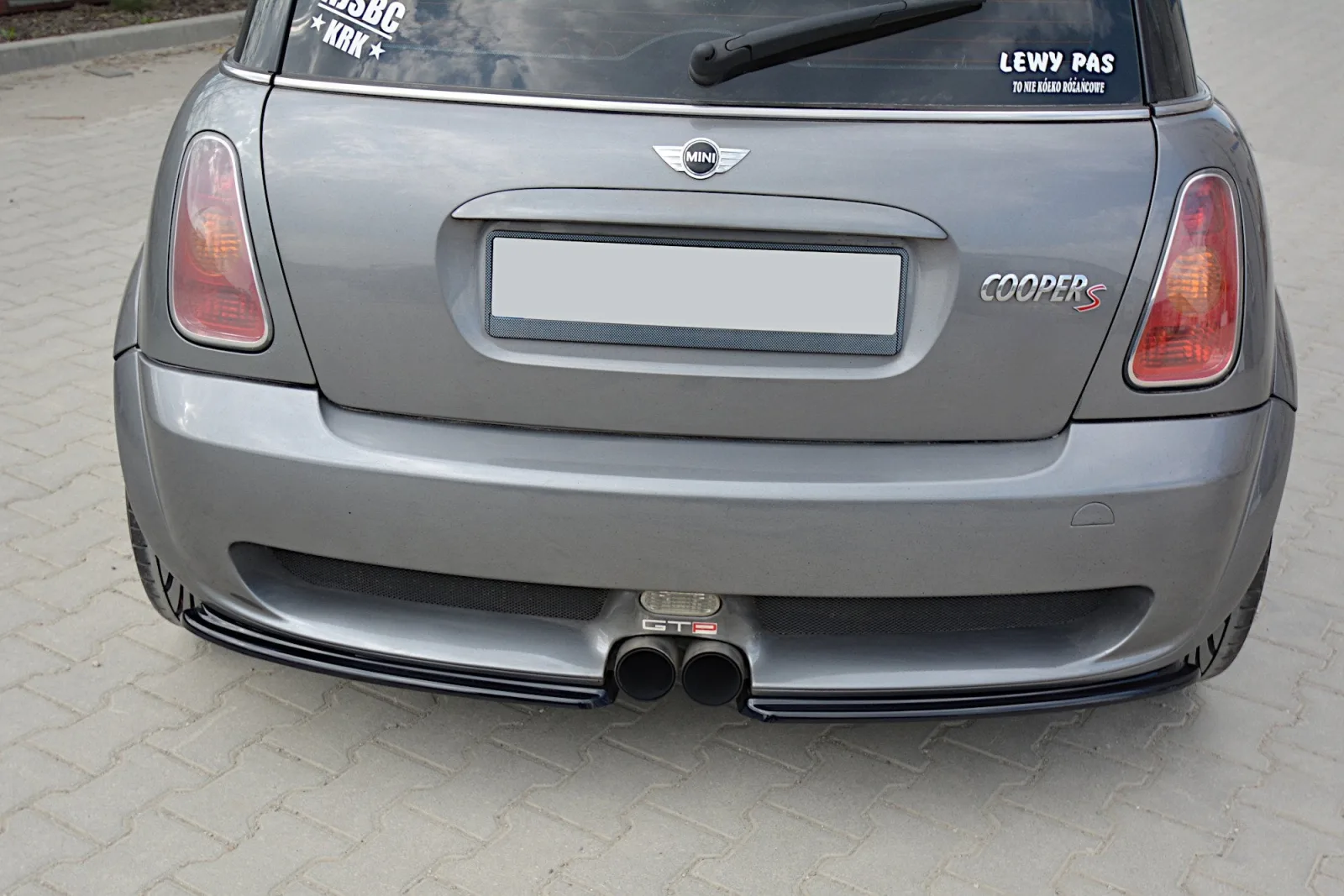 REAR SIDE SPLITTERS compatible with MINI R53 COOPER S JCW