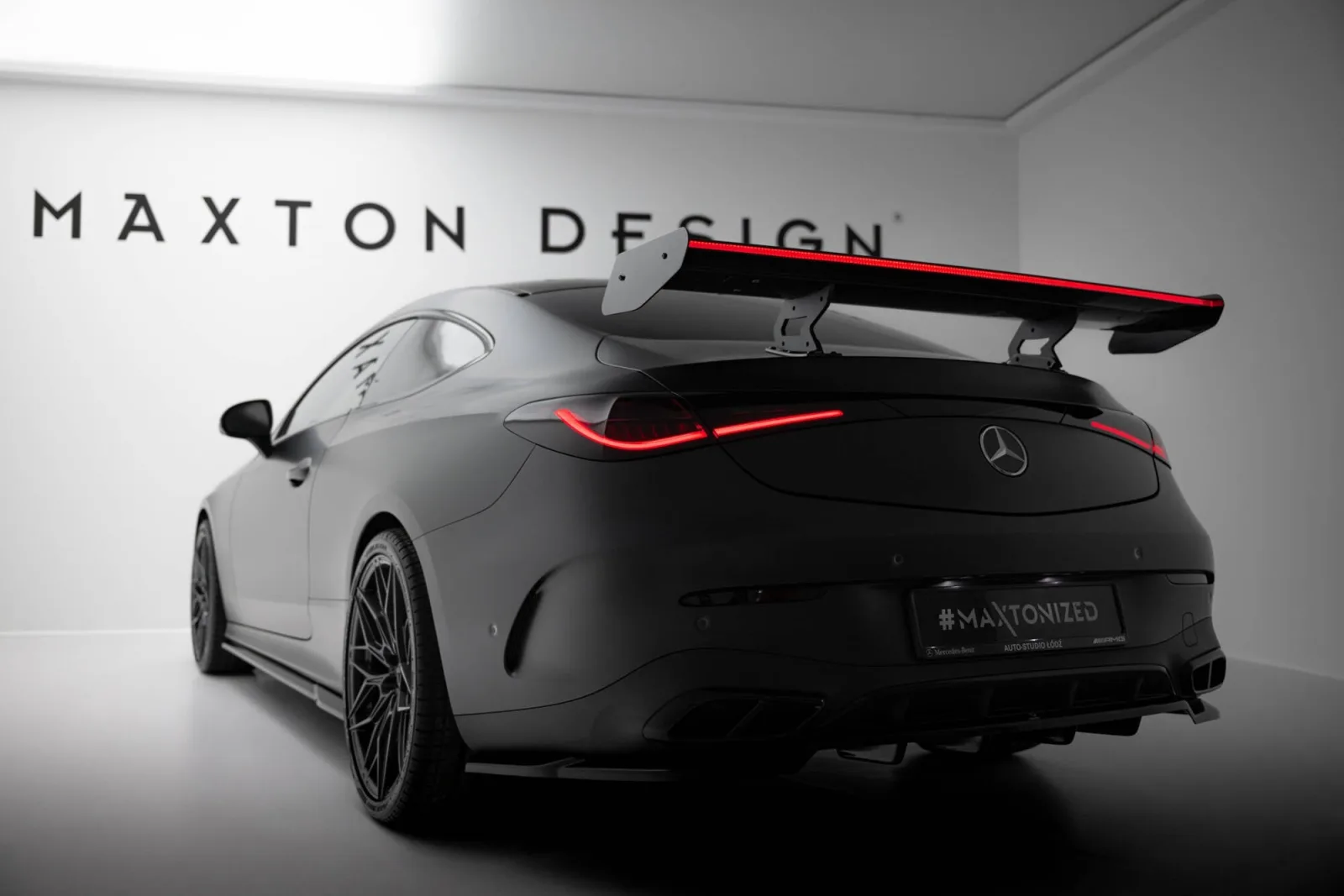 Carbon Spoiler V.1 + LED compatible with Mercedes-Benz CLE AMG-Line C236