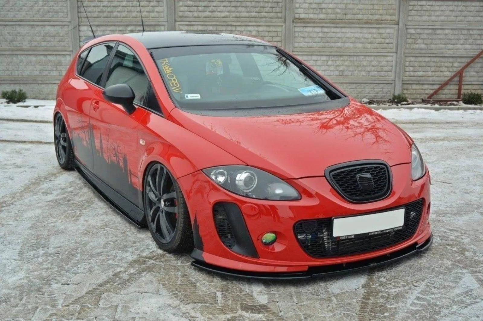 Front Splitter compatible with Seat Leon II MS Design