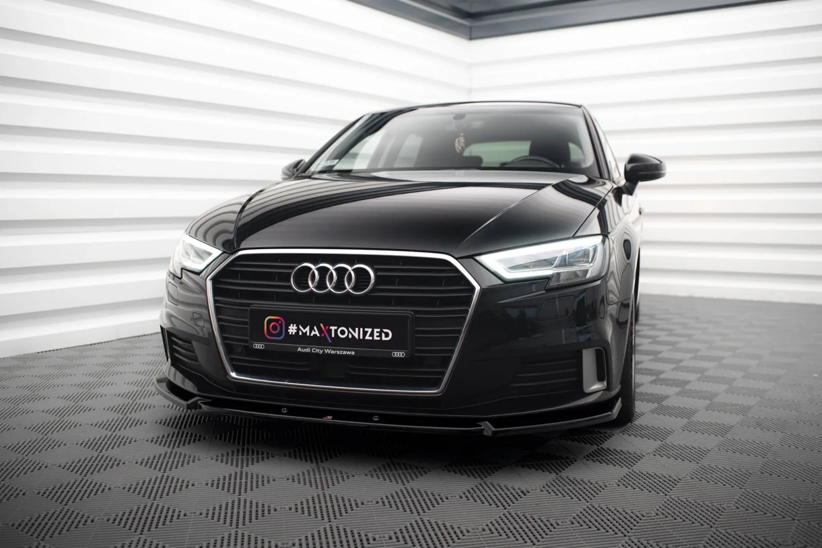 Front Splitter V.1 compatible with Audi A3 Sportback 8V Facelift