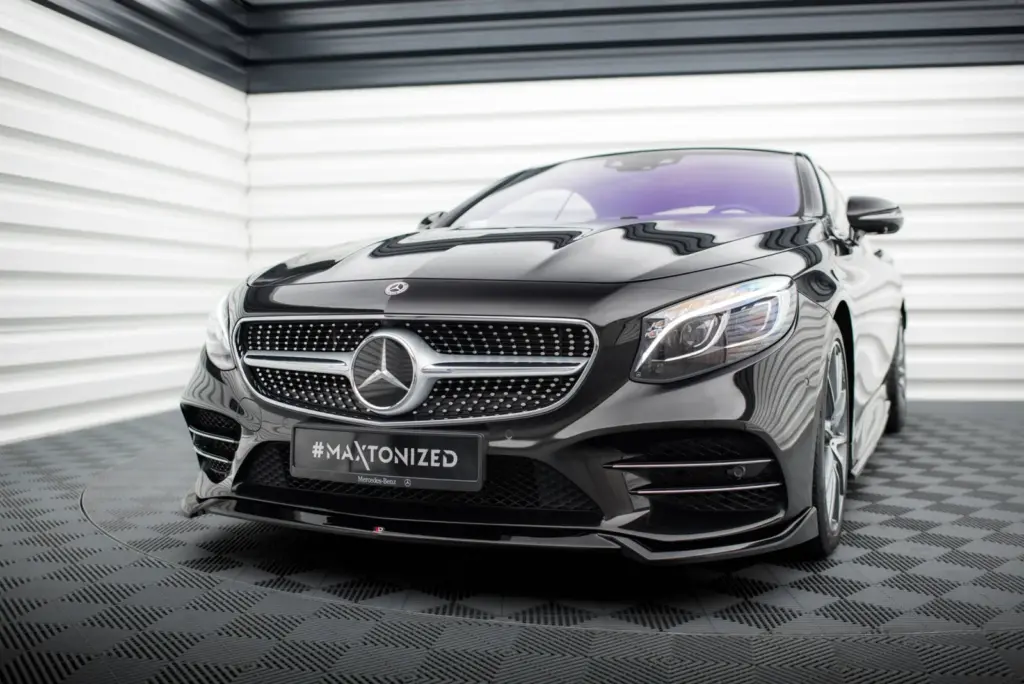 Front Splitter V.1 compatible with Mercedes-Benz S Coupe AMG-Line C217 Facelift