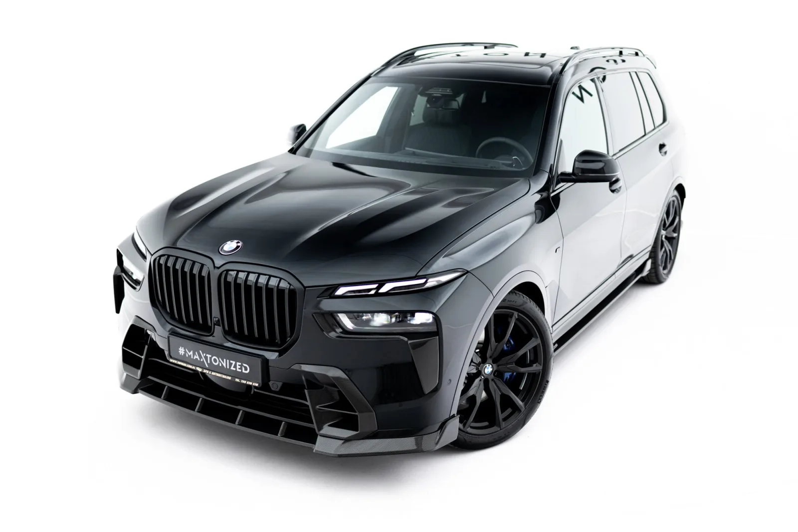 Prepreg Carbon Front Splitter compatible with BMW X7 M-Pack G07 Facelift