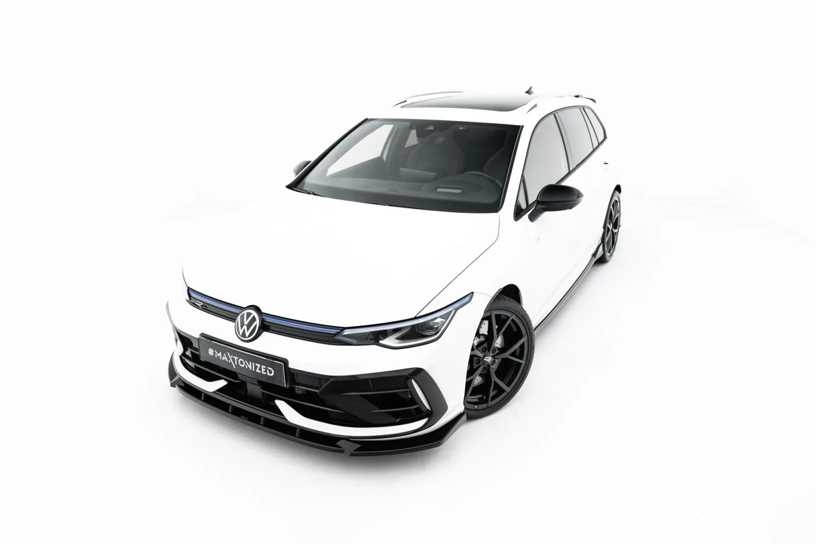 Front Splitter V.3 compatible with Volkswagen Golf R Variant Mk8 Facelift