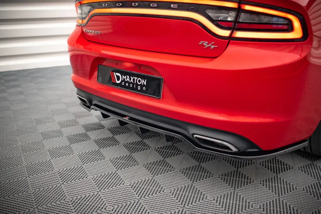 Rear Splitter (With Diffuser) compatible with Dodge Charger RT Mk7 Facelift