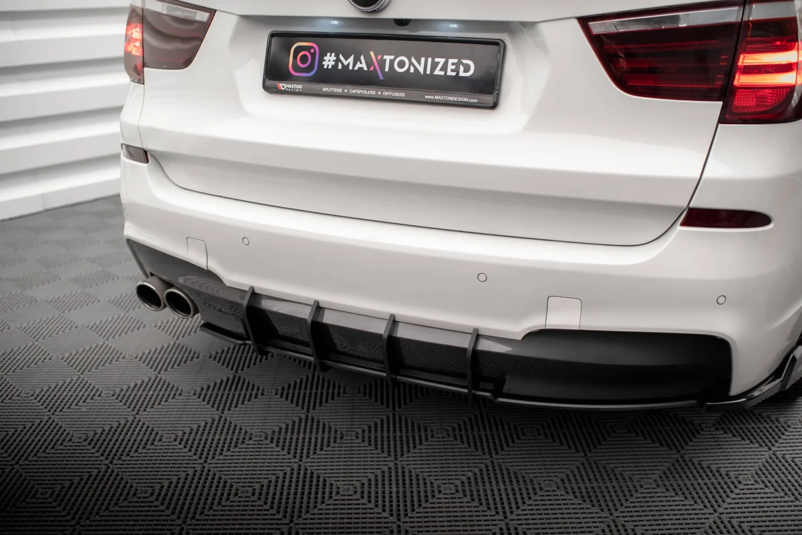 Rear Diffuser Street Pro compatible with BMW X3 M-Pack F25