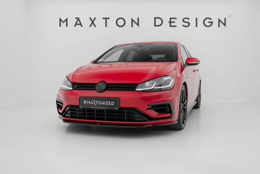 Front Splitter V.5 compatible with Volkswagen Golf R / R-Line Mk7 Facelift