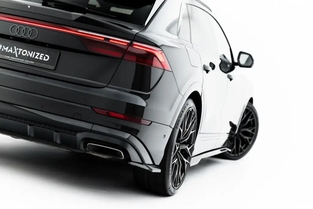 Carbon Rear Side Splitters Prepreg compatible with Audi Q8 S-Line Mk1 Facelift