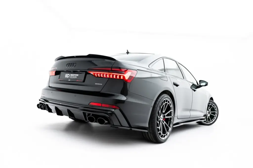 Rear Valance + Exhaust Tips Imitation compatible with Audi A6 S-Line / S6 C8 / C8 Facelift