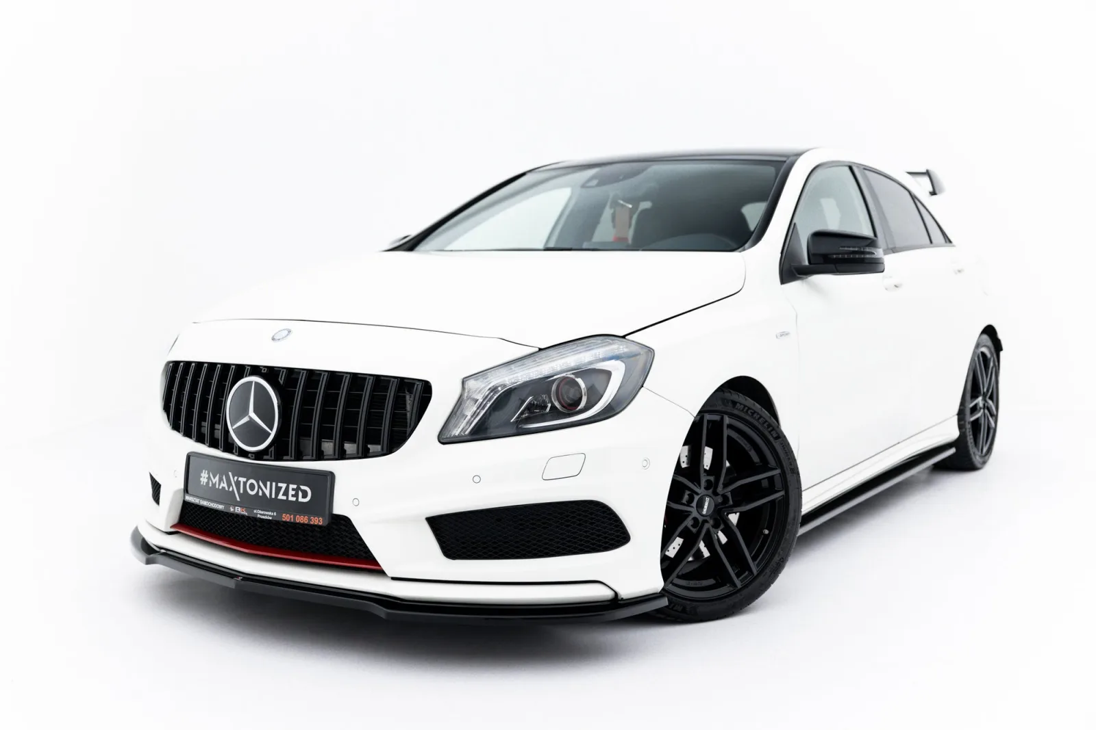 Front Splitter compatible with MERCEDES-BENZ W176 AMG-LINE PRE-FACELIFT
