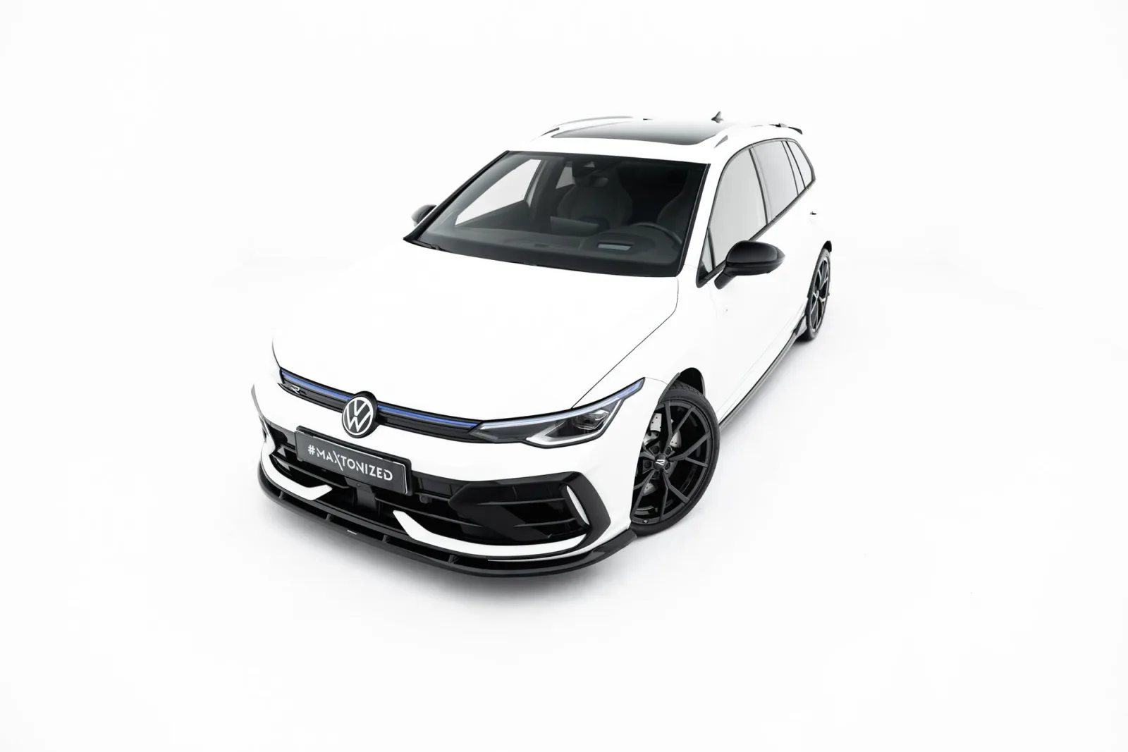 Front Splitter V.2 compatible with Volkswagen Golf R Variant Mk8 Facelift