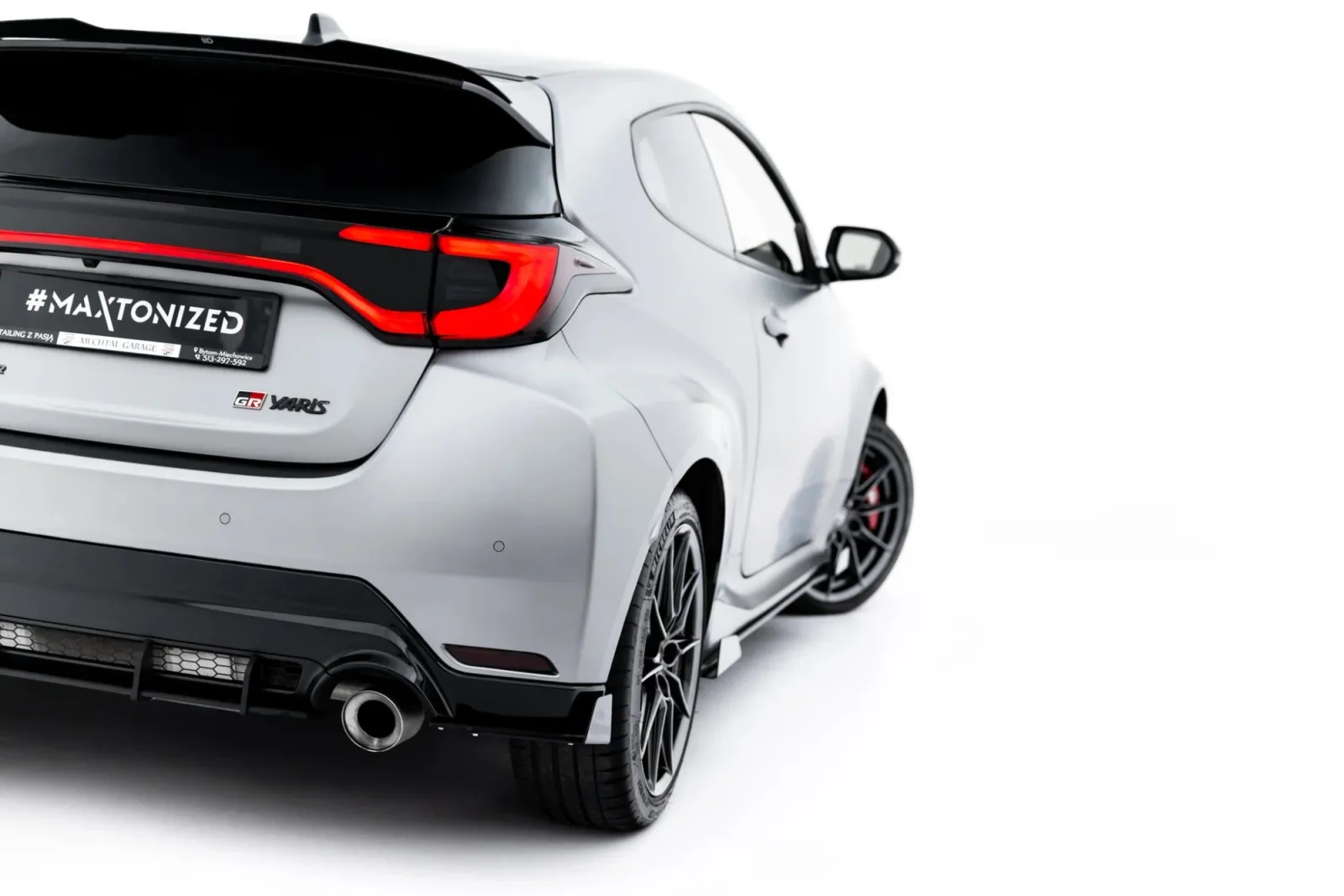 Rear Side Splitters Street Pro + Flaps compatible with Toyota GR Yaris Mk4 Facelift