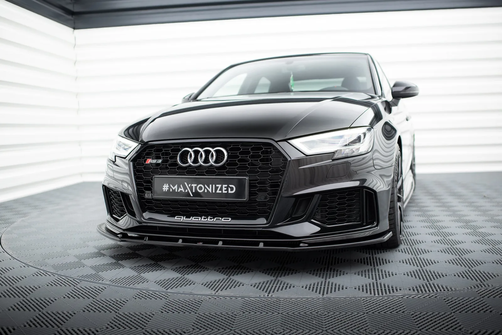 Front Splitter V.1 compatible with Audi RS3 8V FL Sedan