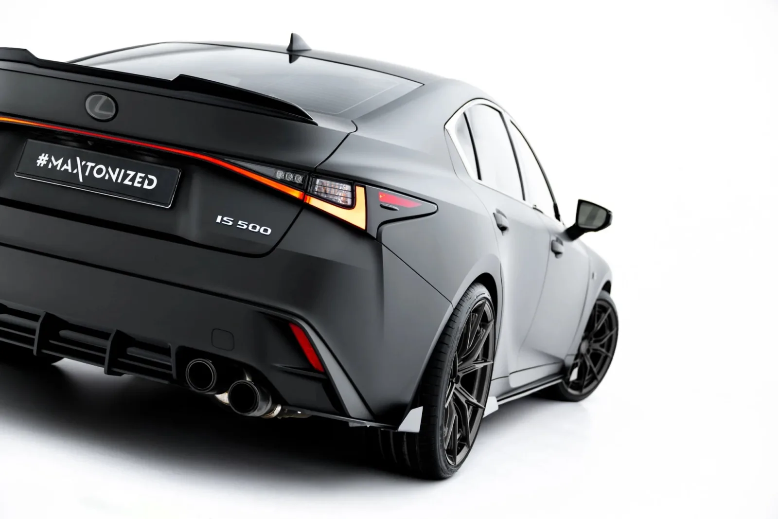 Rear Side Splitters Street Pro + Flaps compatible with Lexus IS 500 Mk3 Facelift 2 (XE30)