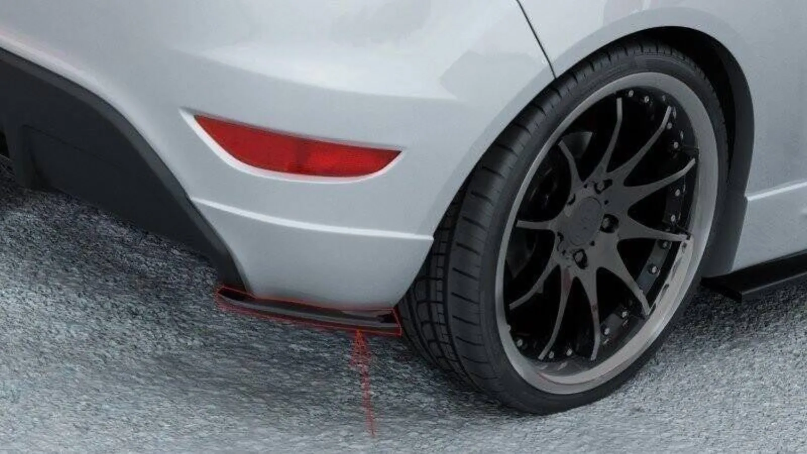 Rear Side Splitters compatible with Ford Fiesta MK7 ST / Stline / Zetec S