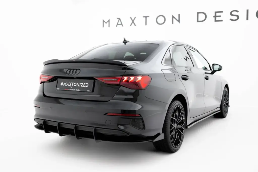 Rear Diffuser Street Pro + Flaps compatible with Audi A3 Sedan 8Y