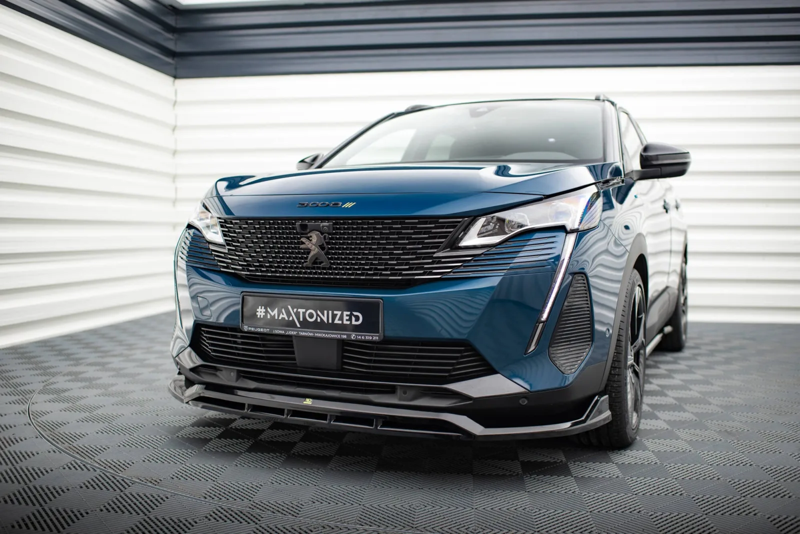 Front Splitter compatible with Peugeot 3008 GT-Line Mk2 Facelift