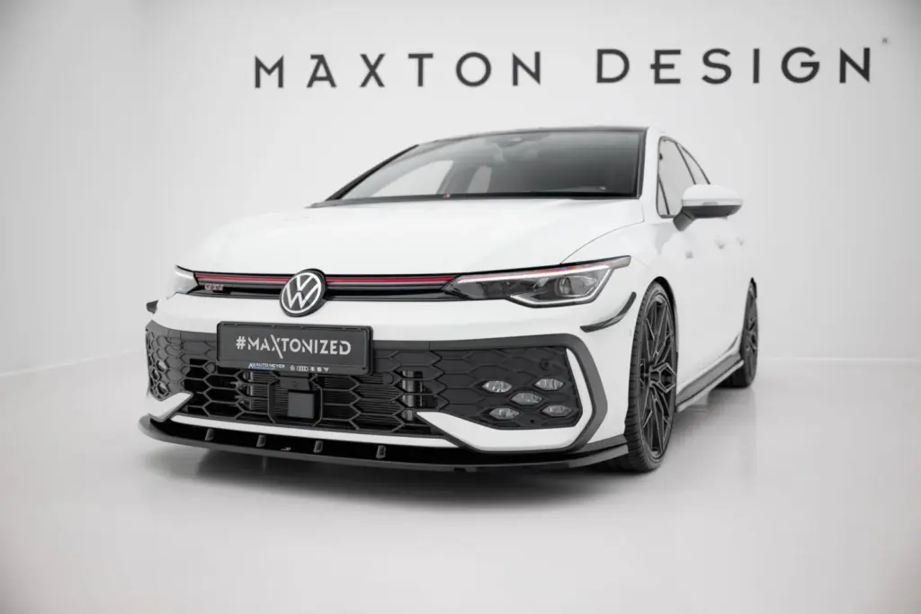 Front Splitter V.1 compatible with Volkswagen Golf GTI / GTE / R-Line Mk8 Facelift