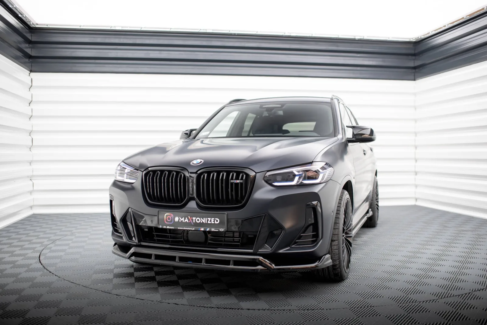 Front Splitter compatible with BMW X3 M-Pack G01 Facelift / iX3 M-Pack G08 Facelift