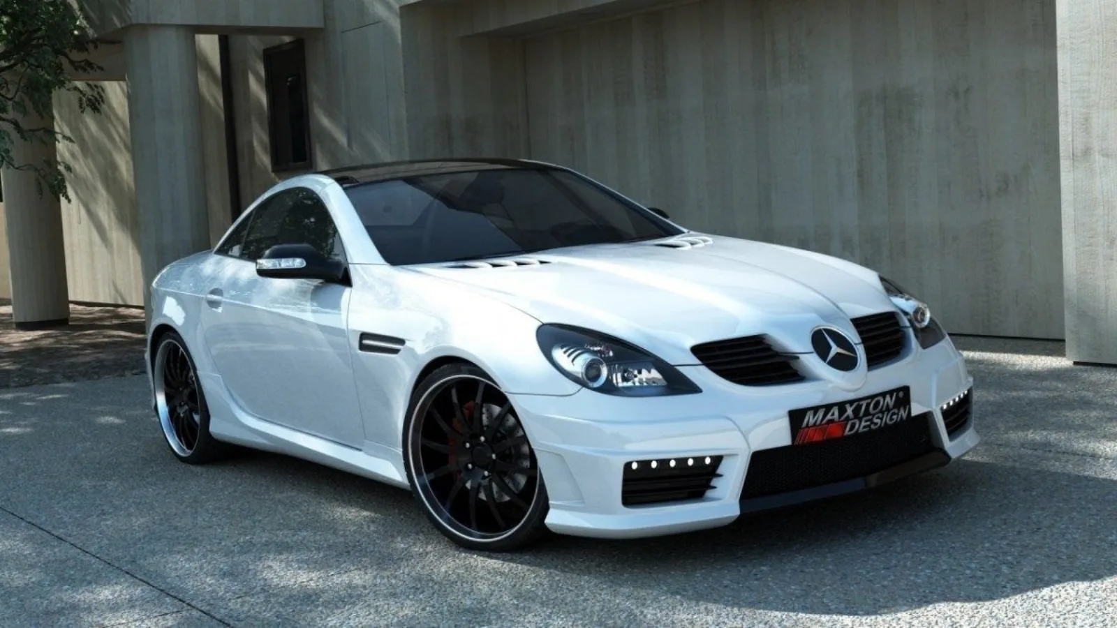 Side Skirts Diffusers compatible with MERCEDES SLK R171 (SLK R172 AMG LOOK) ABS PLASTIC