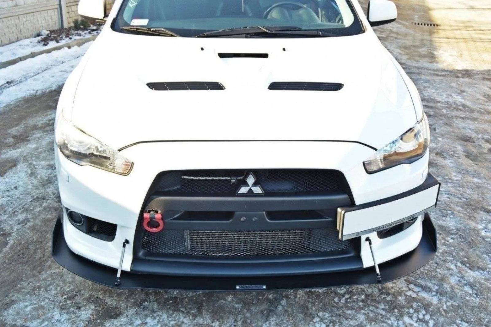 Front Splitter Racing compatible with Mitsubishi Lancer Evo X V.1