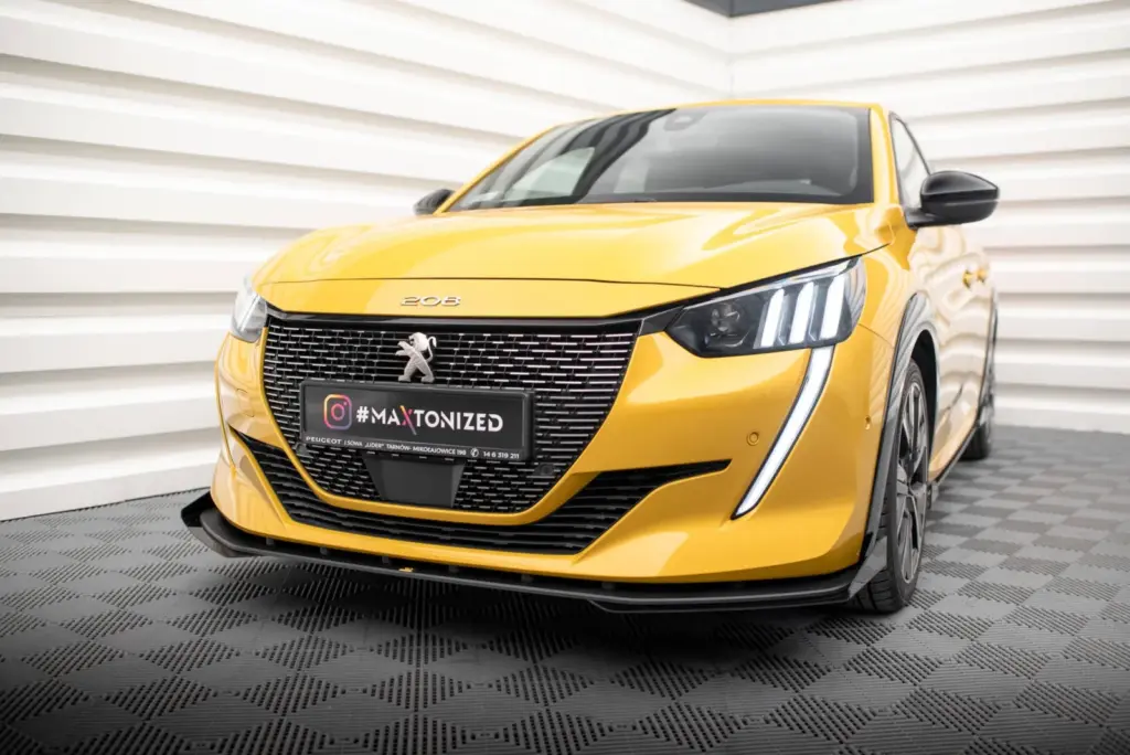 Front Splitter Street Pro + Flaps compatible with Peugeot 208 GT Mk2
