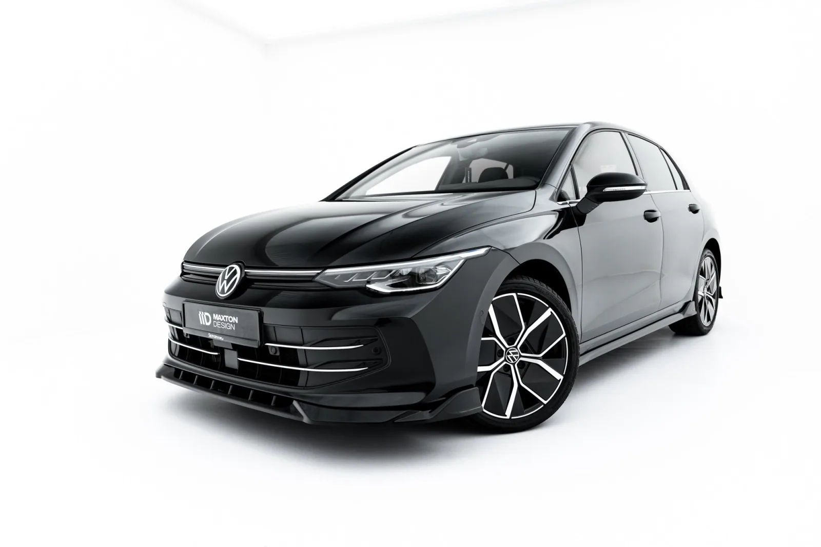 Front Splitter V.1 compatible with Volkswagen Golf Hatchback Mk8 Facelift