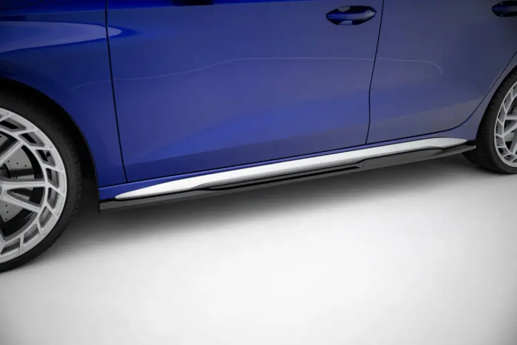 Side Skirts Diffusers V.2 compatible with Audi A3 S-Line Sedan / S3 Sedan 8Y / 8Y Facelift