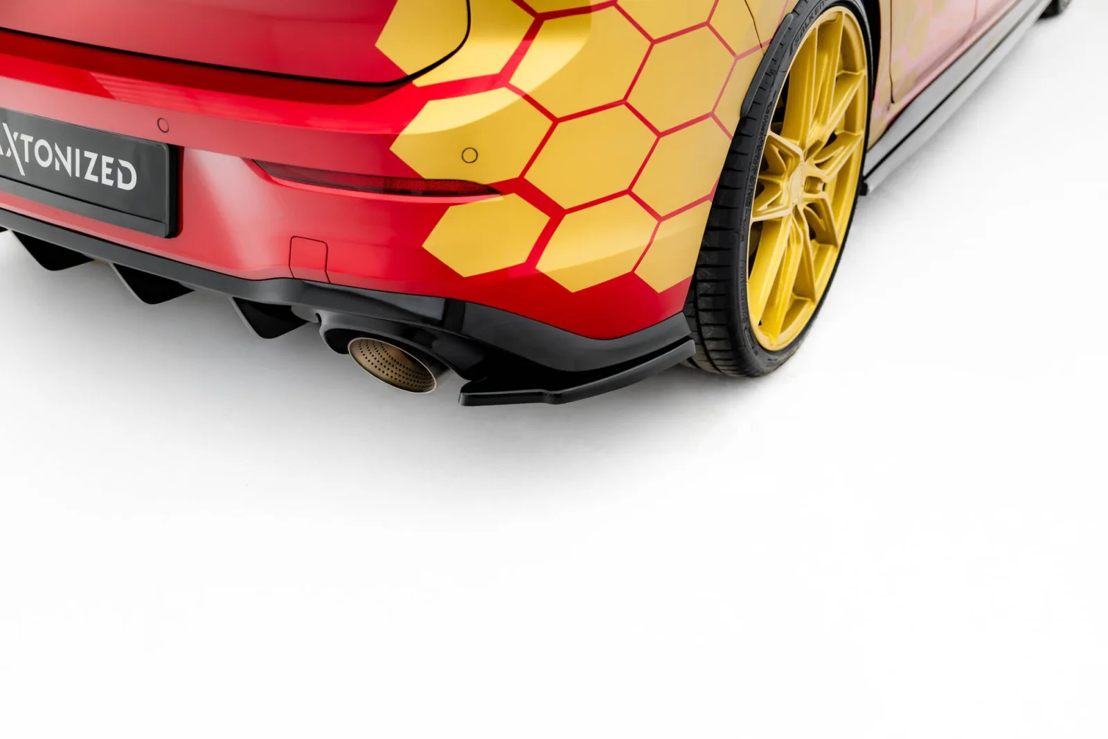 Rear Side Splitters V.2 compatible with Volkswagen Golf GTI Clubsport Mk8 Facelift