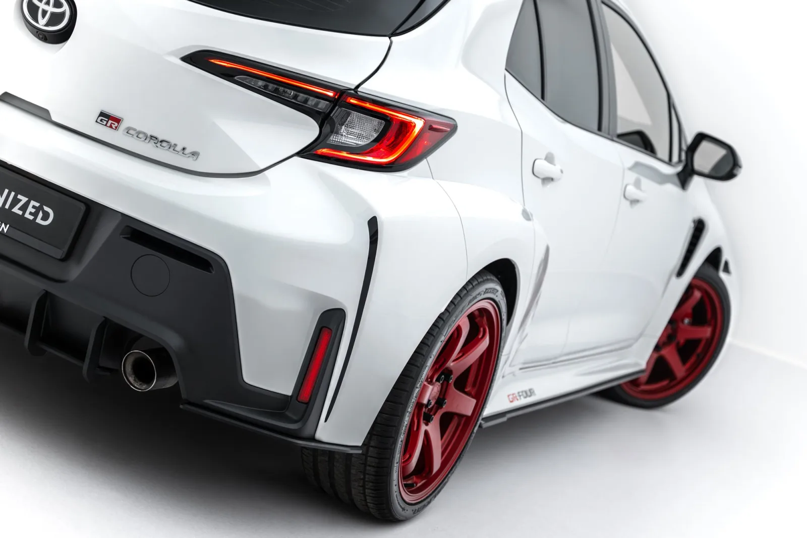 Rear Side Splitters Street Pro compatible with Toyota GR Corolla Mk12