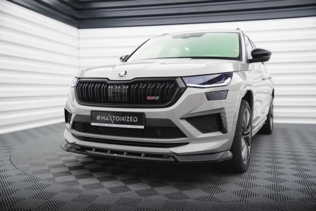 Front Splitter V.1 compatible with Skoda Kodiaq RS Mk1 Facelift