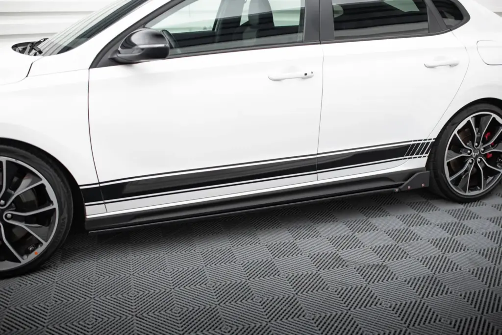 Side Skirts Diffusers V.5 + Flaps compatible with Hyundai I30 N / N-Line Hatchback / Fastback Mk3 / Mk3 Facelift