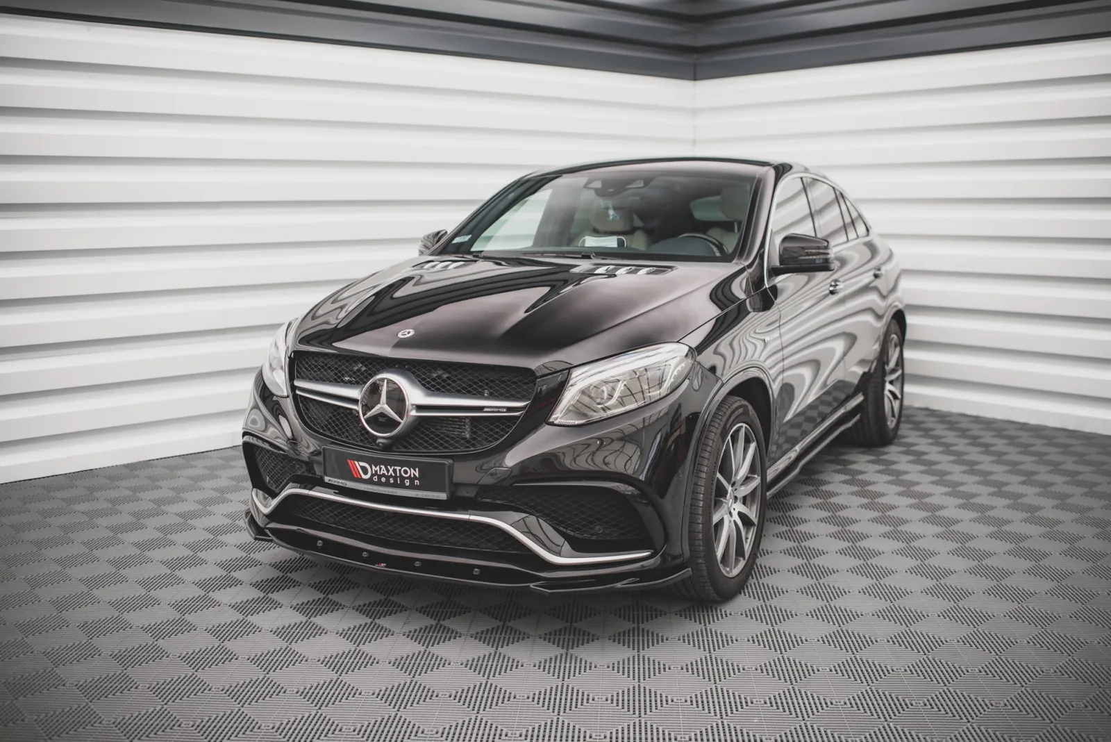 Front Splitter V.2 compatible with Mercedes-Benz GLE Coupe / SUV 63 AMG C292 / W166