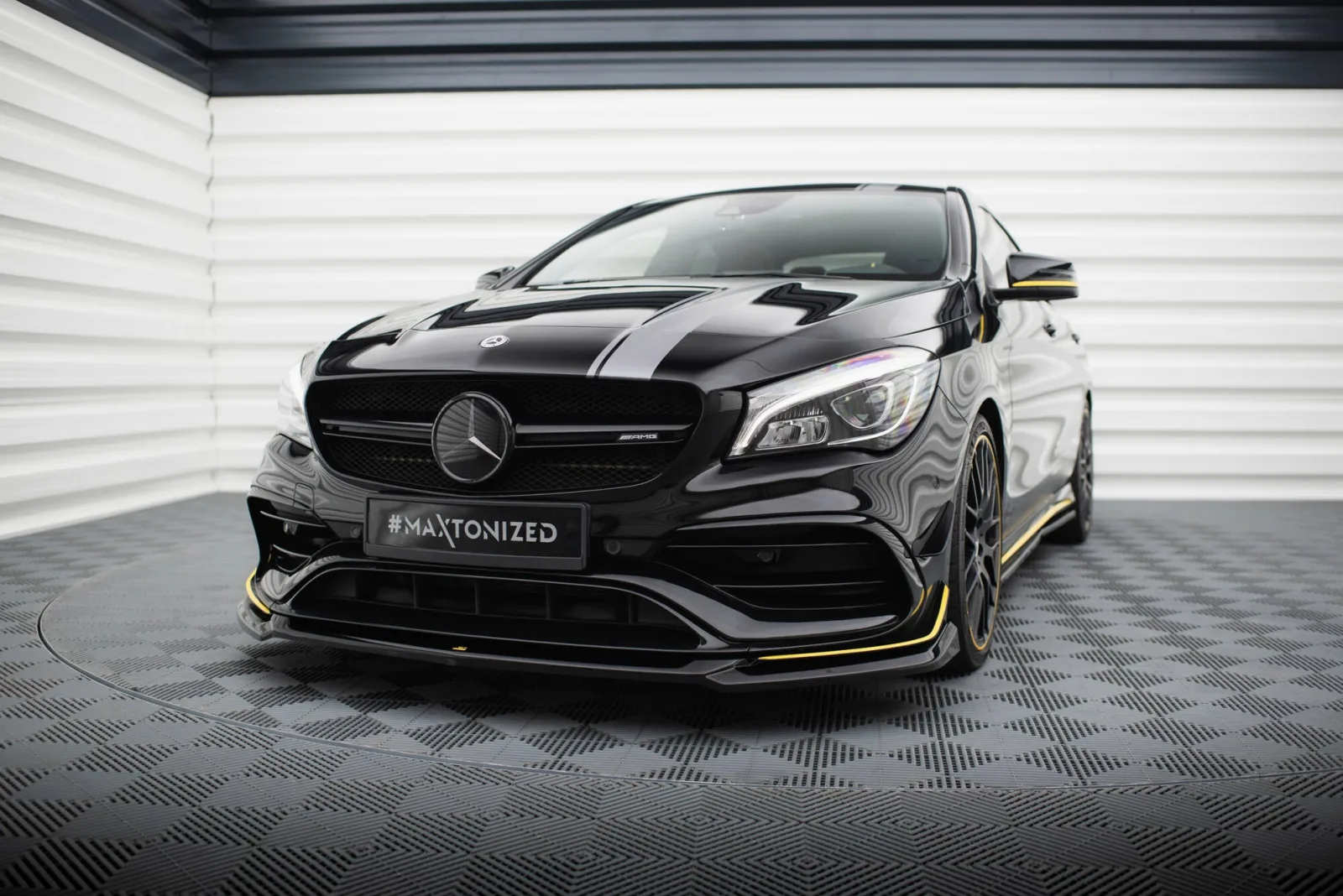 Front Splitter V.4 compatible with Mercedes-AMG CLA 45 Aero C117 Facelift