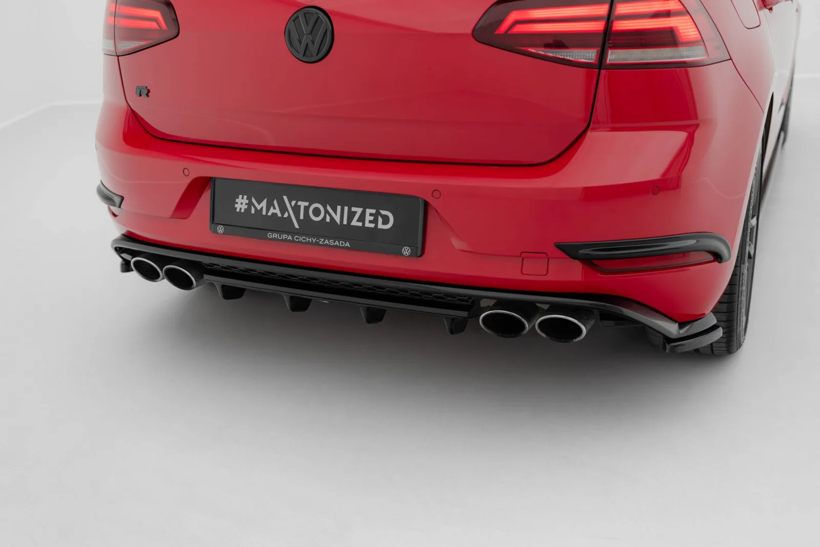 Rear Splitter compatible with Volkswagen Golf R Hatchback Mk7 Facelift