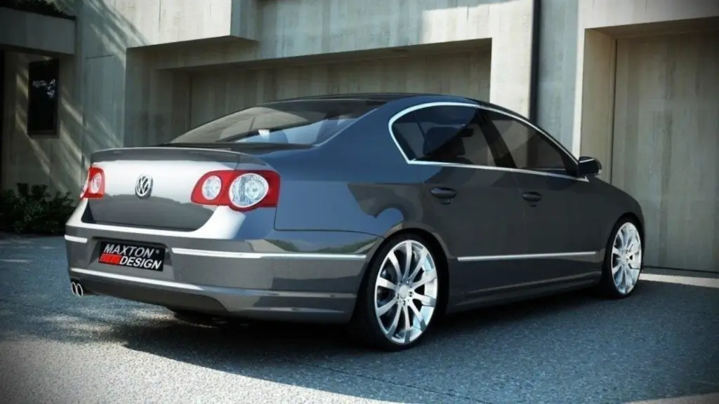 Rear Bumper Spoiler compatible with VW Passat B6 (r-line Look) Saloon