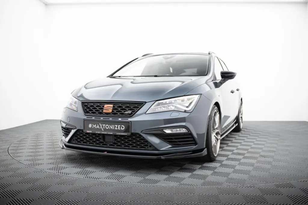 Front Splitter V.5 compatible with Seat Leon Cupra / FR Mk3 FL